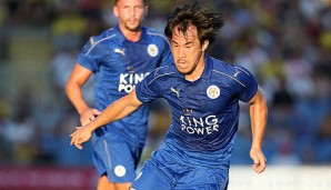 Shinji Okazaki hatte eine erstklassige Kopfballchance