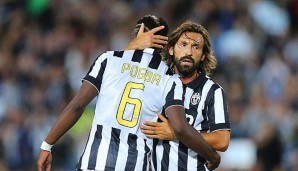 Andrea Pirlo und Paul Pogba zogen einst gemeinsam die Fäden im Mittelfeld der alten Dame