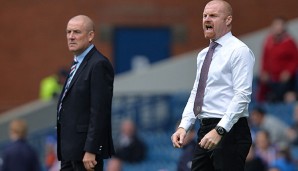 Sean Dyche (r.) hofft, mit Burnley in der Premier League zu bleiben