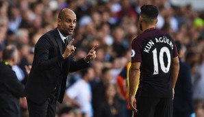 Pep Guardiola und Sergio Agüero scheinen nicht das beste Verhältnis zu haben