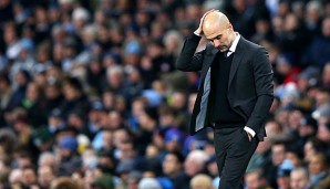 Pep Guardiola bemängelte die Chancenverwertung seines Teams