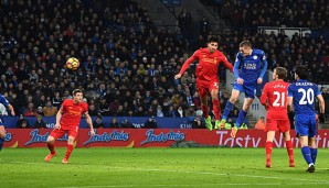 Jamie Vardy erzielte gegen den FC Liverpool einen Doppelpack