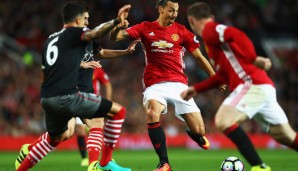 Manchester United gegen FC Southampton live auf DAZN