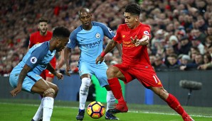 Roberto Firminho trifft mit dem FC Liverpool im Premier-League-Topspiel auf Manchetser City