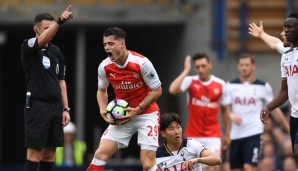 Granit Xhaka sammelte beim FC Arsenal bereits 13 Karten