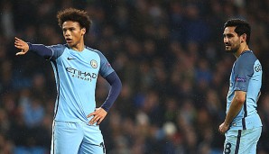 Leroy Sane (l.) und Ilkay Gündogan spielen zusammen bei Manchester City