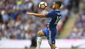 Eden Hazard gewann mit dem FC Chelsea 2017 den Meistertitel in der Premier League