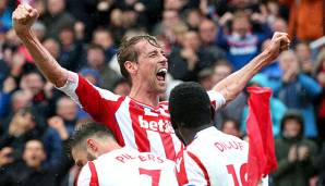 Peter Crouch erzielte in seiner Karriere 51 Tore per Kopf in der Premier League