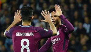 Leroy Sane und Ilkay Gündogan stehen mit Manchester City aktuell an der Tabellenspitze