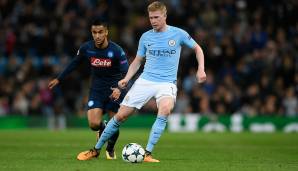 Rang 2: Kevin De Bruyne (Manchester City) - 75 Mio. Euro (+ 10 Mio.)