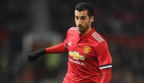 Henrikh Mkhitaryan mit dem Ball für Man United