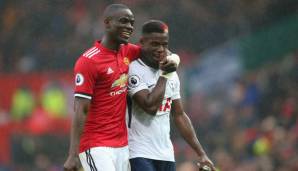 Uniteds Eric Bailly (l.) mit Serge Aurier von den Hotspur.