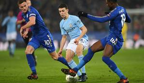 Beim Ligapokal-Viertelfinale gegen Leicester City stand Phil Foden in der Startelf.