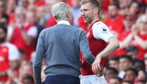 Und ein würdiger Abschied für Per Mertesacker, den Wenger in der 77. Minute für Callum Chambers aufs Feld schickte.