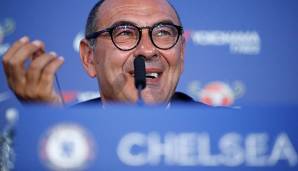 Maurizio Sarri bei seiner Vorstellung als neuer Chelsea-Trainer.