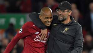 Fabinho (l.) erweitert die Optionen von Jürgen Klopp im Mittelfeld des FC Liverpool.