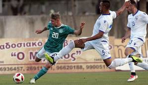 Paul Glatzel feierte Ende November 2018 sein Debüt für die deutsche U18-Nationalmannschaft.