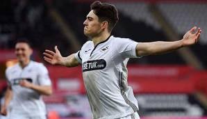 Machte in seiner ersten kompletten Saison als Profi für Swansea City sechs Tore in 38 Spielen: Daniel James.