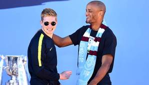 Kevin De Bruyne und Vincent Kompany spielten gemeinsam bei Manchester City.