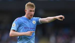 Platz 2: Kevin De Bruyne (Manchester City) - rund 18,6 Millionen Euro im Jahr.