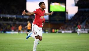 Platz 6: Anthony Martial (Manchester United) - rund 14,5 Millionen Euro im Jahr.