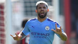 Platz 7: Sergio Aguero (Manchester City) - rund 13,3 Millionen Euro.