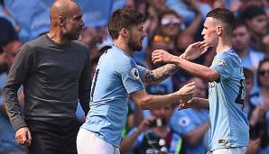 David Silva und sein Nachfolger Phil Foden.