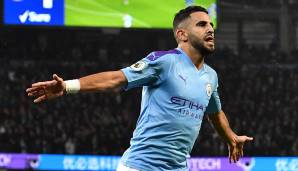 Platz 28: Riyad Mahrez (Manchester City) - 31,11 km/h Top-Speed