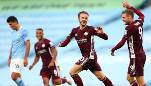 Leicester City führte Manchester City im Etihad Stadium vor.