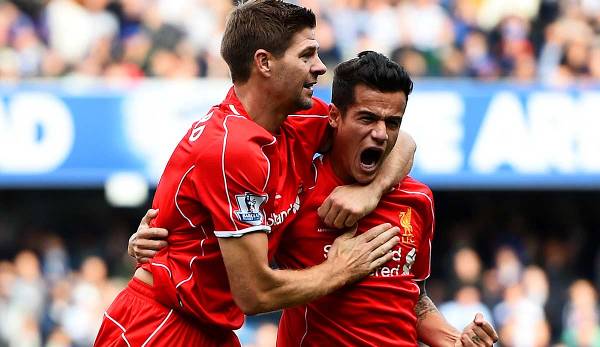 Steven Gerrard und Philippe Coutinho spielten gemeinsam für den FC Liverpool.