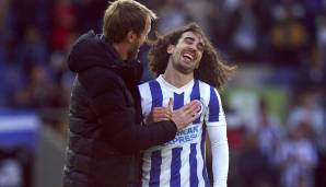 Erfolgsreiches Duo in Brighton, jetzt gemeinsam bei Chelsea: Graham Potter und Marc Cucurella.