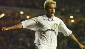 Alan Smith im Jahr 2002 im Trikot von Leeds United.