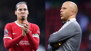 Virgil van Dijk and Arne Slot