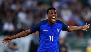 Anthony Martial erzielte im Test gegen Italien seinen ersten Treffer für die Equipe Tricolore