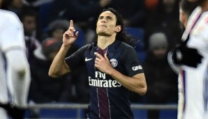 Edinson Cavani entschied die Partie gegen Lyon