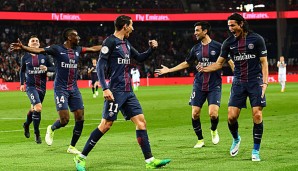 Angel Di Maria und Edinson Cavani trafen in der zweiten Hälfte für PSG