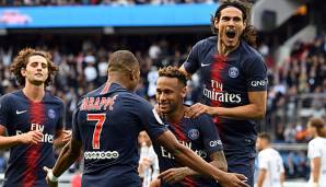 Das magische PSG-Dreieck schlug wieder zu: Gegen Angers trafen sowohl Edinson Cavani als auch Kylian Mbappe und Neymar.