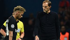 Thomas Tuchel (r.) hat erklärt, warum Neymar nicht zum Kapitän taugt.