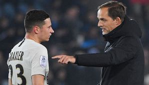 Julian Draxler und Thomas Tuchel arbeiten bei PSG zusammen.