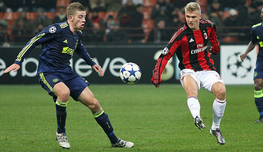 Alexander Merkel (r.) wechselte 2008 vom VfB Stuttgart in die Jugendabteilung des AC Milan