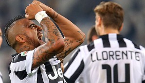 Arturo Vidal gab mit seinem Elfmeter-Tor den Dosenöffner beim souveränen Juve-Sieg