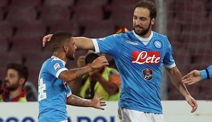 Gonzalo Higuain erzielte gegen Lazio zwei Tore