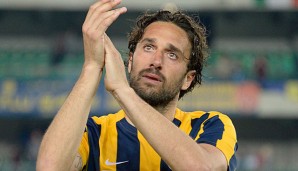 Luca Toni stieg in dieser Saison mit Hellas Verona ab