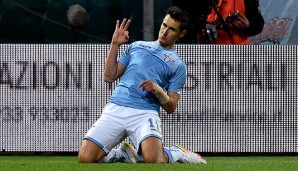 Miroslav Klose hat in seinem letzten Spiel für Lazio Rom getroffen