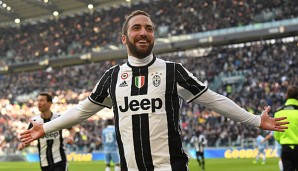 Gonzalo Higuain stellt eine Serie für Juventus auf