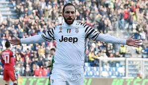 Gonzalo Higuain erzielte ein Tor gegen Crotone