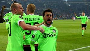 Amin Younes im Trikot von Ajax Amsterdam.