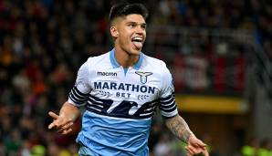 Joaquin Correa sorgt in der 58. Minute für den entscheidenden Treffer im Spiel Lazio Rom gegen AC Mailand der Coppa Italia