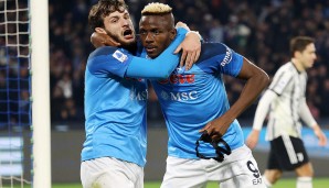 Kongeniales Duo bei Napoli: Khvicha Kvaratskhelia (l.) und Victor Osimhen.