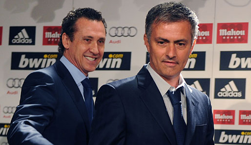 Freunde oder Feinde? Reals Generaldirektor Jorge Valdano und Trainer Jose Mourinho